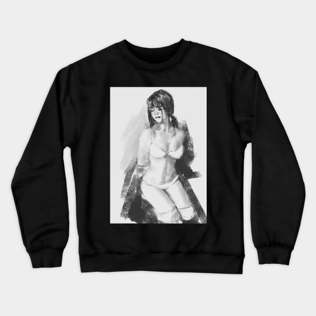 Erotic Crewneck Sweatshirt by houseonthemoon